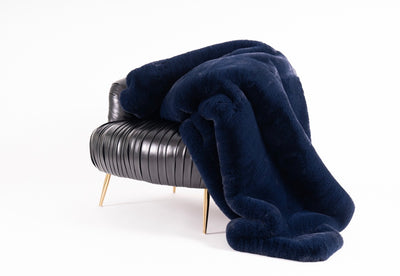 Modern Soft Luxury Chinchilla Feel Faux Fur Throw by Rug Factory Plus - Rug Factory Plus