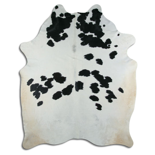 Black and White Real Cowhide