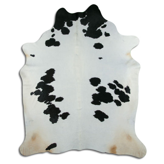 Black and White Real Cowhide