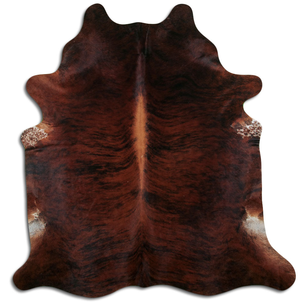 Dark Brindle Real Cowhide