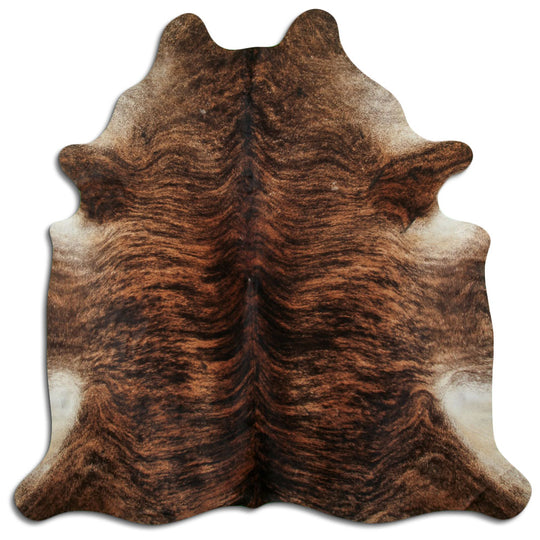 Dark Brindle Real Cowhide