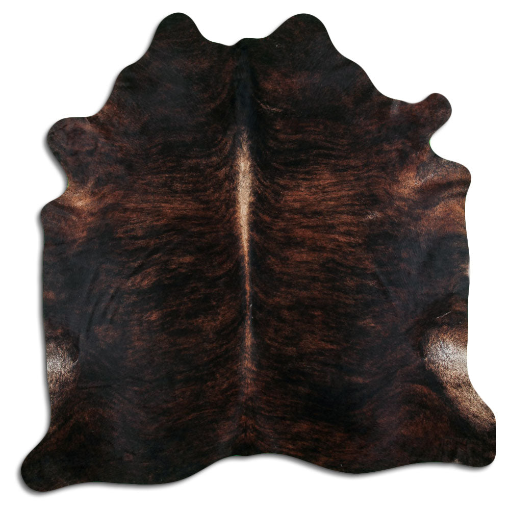 Dark Brindle Real Cowhide