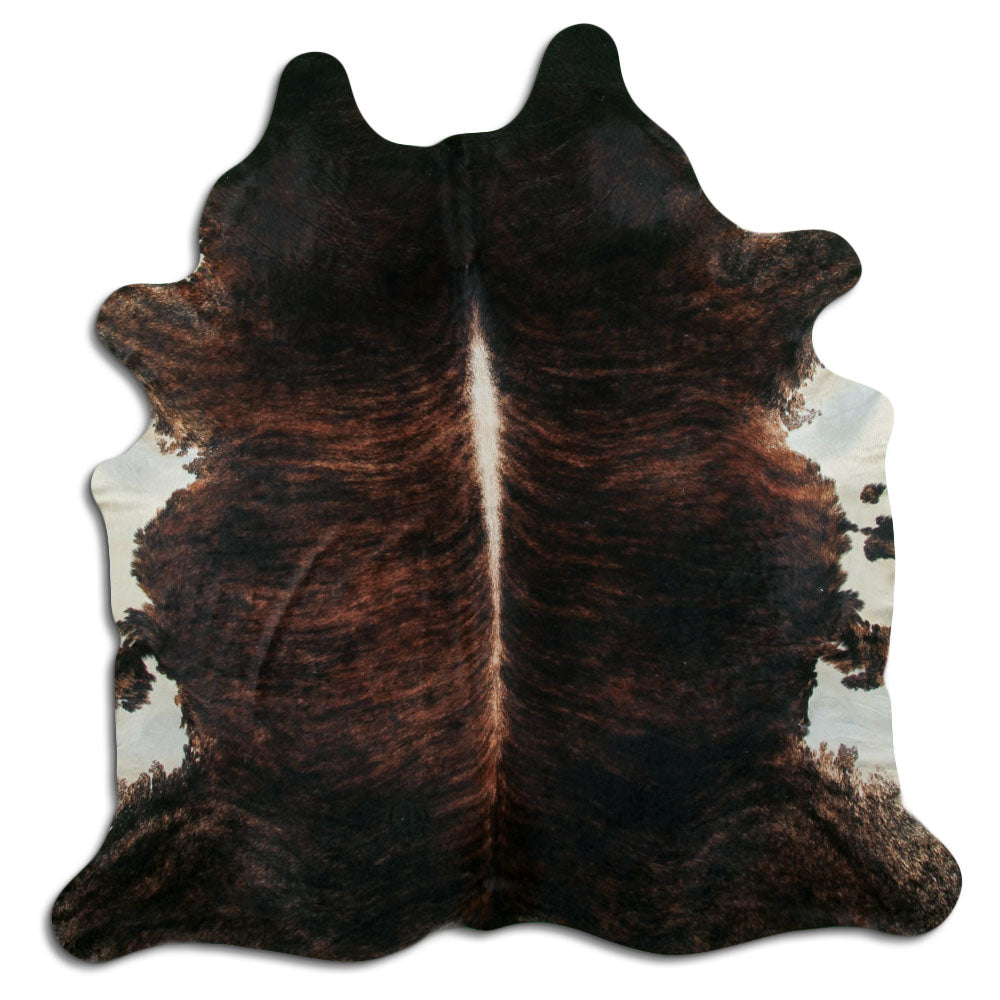 Dark Brindle Real Cowhide