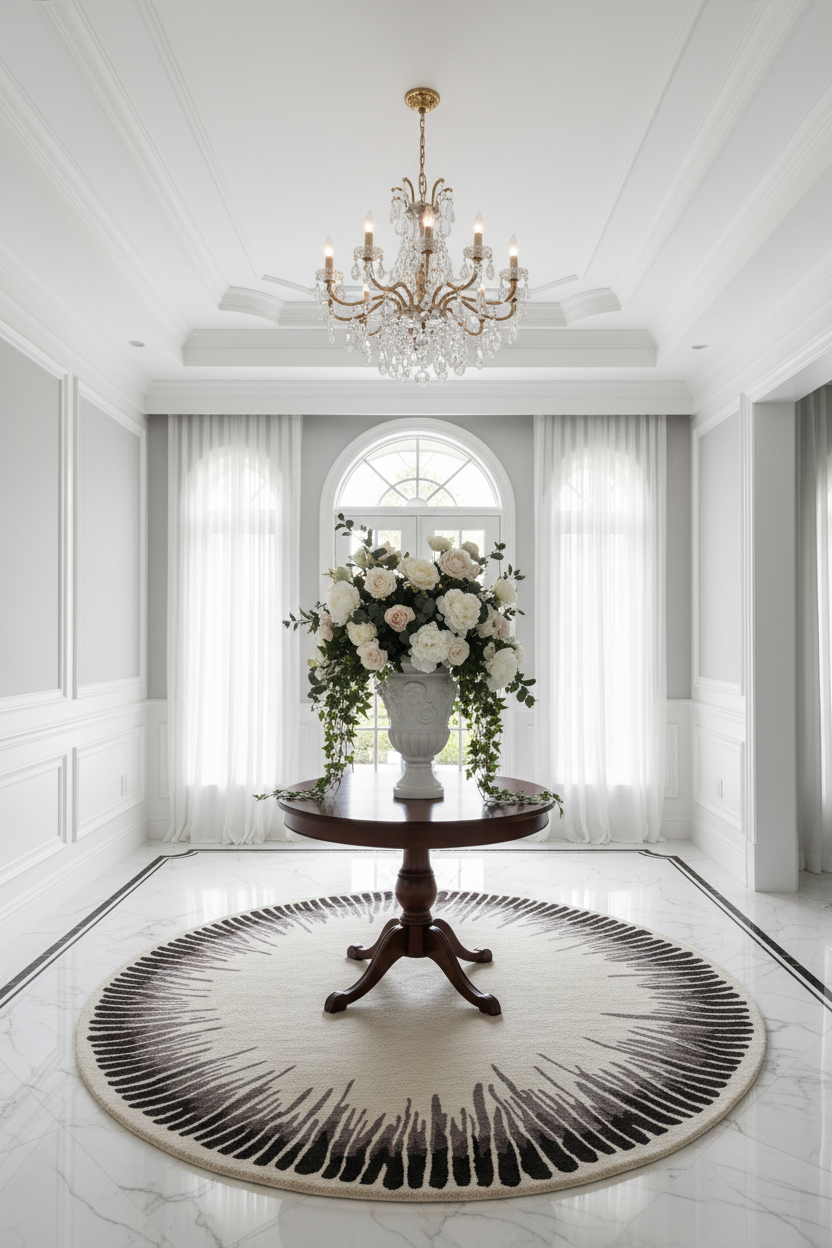 Beluga Tufted Design 65 Ivory Black