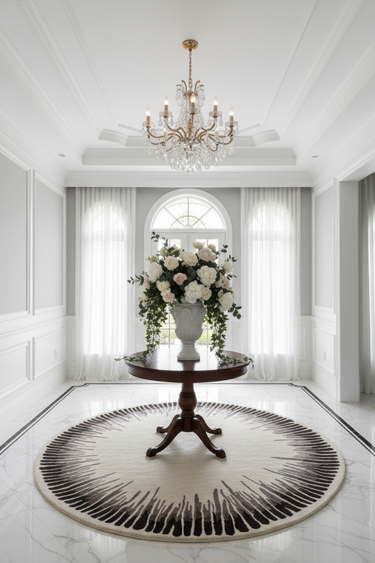 Beluga Tufted Design 65 Ivory Black