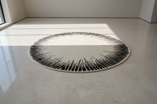 Beluga Tufted Design 65 Ivory Black