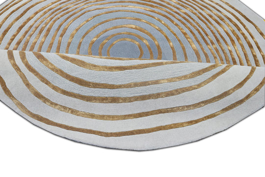 Beluga Tufted Design 50 Round Area Rug