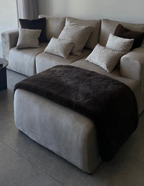 Chinchilla Feel Faux Fur Throw/Blanket