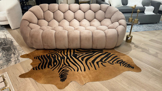 Real Leather Metallic Cowhide by Rug Factory Plus