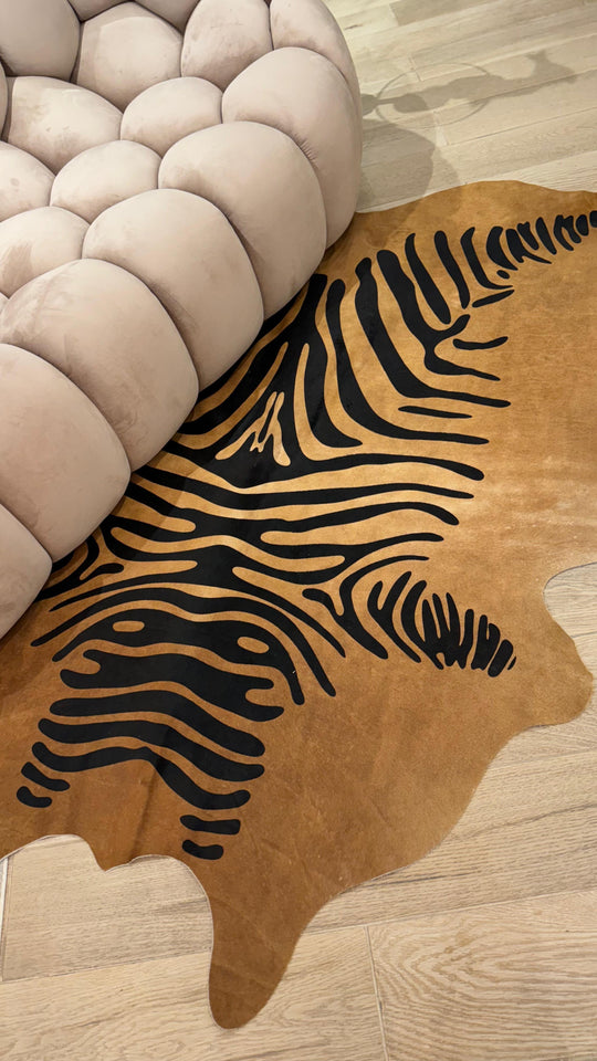 Real Leather Metallic Cowhide by Rug Factory Plus