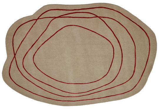 Beluga Tufted Design CR-2409-109-D Ivory Red
