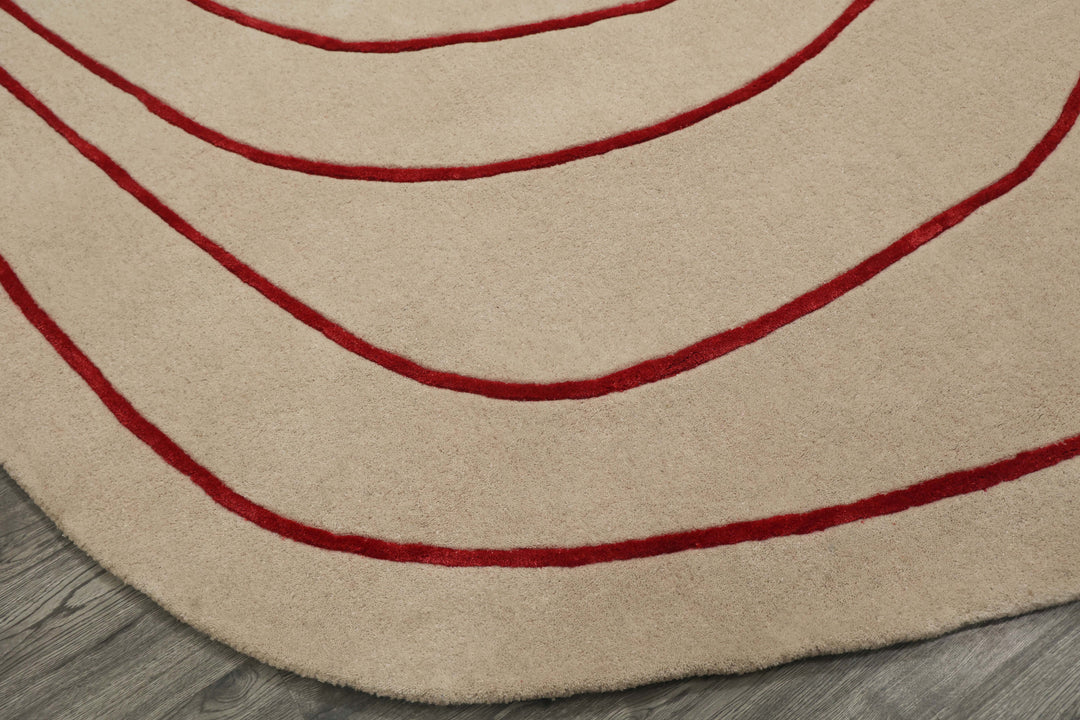 Beluga Tufted Design CR-2409-109-D Ivory Red