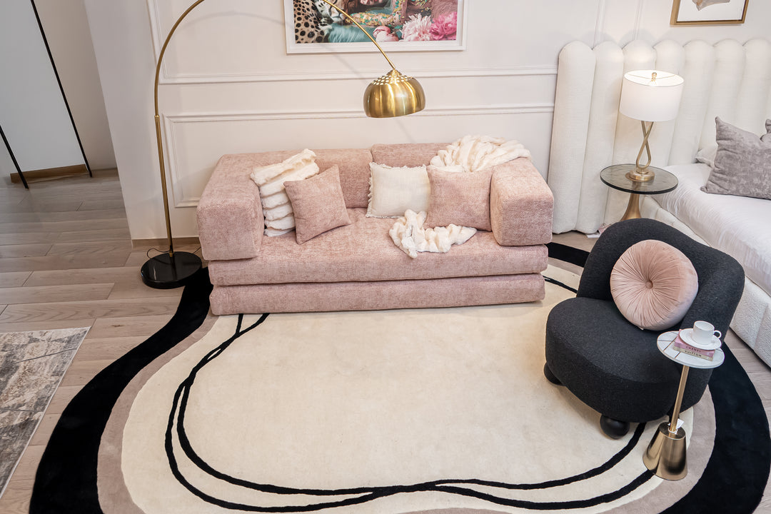 Beluga Tufted Design 57 Ivory Black