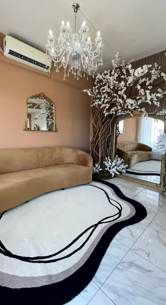 Beluga Tufted Design 57 Ivory Black