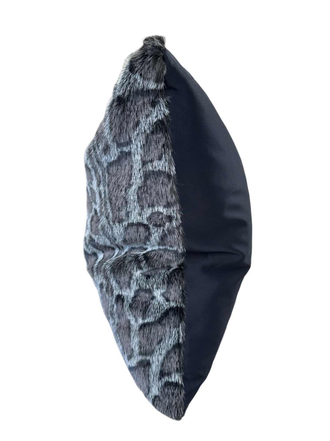 Faux Mink Pillow - MINKO 12 Black Leopard