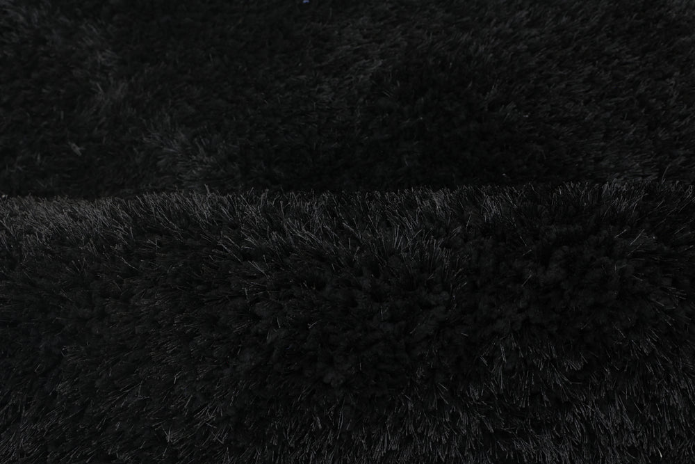 Shaggy Viscose Solid Black