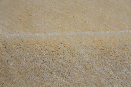 Shaggy Viscose Solid Cream