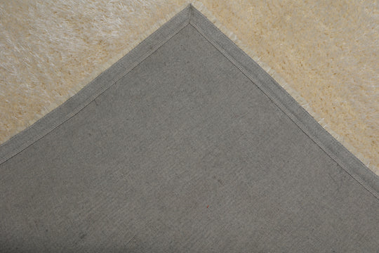 Shaggy Viscose Solid Cream