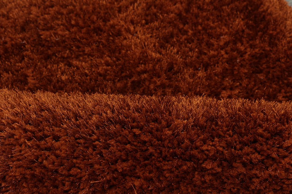 Shaggy Viscose Solid Rust
