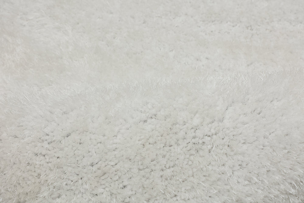 Shaggy Viscose Solid White