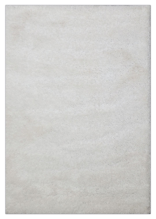 Shaggy Viscose Solid White