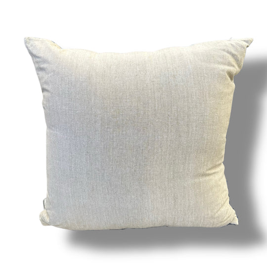White textured pillow on a white background