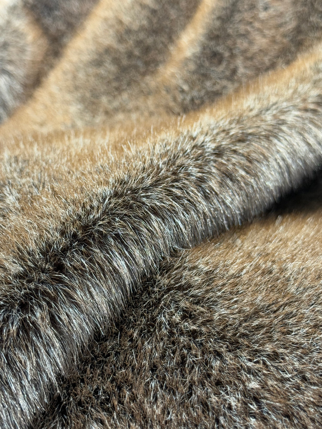 Faux Mink Throw - MINKO 10 Brown