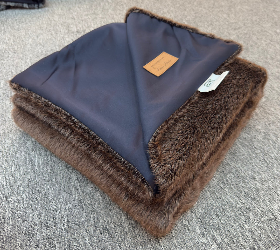 Faux Mink Throw - MINKO 10 Brown