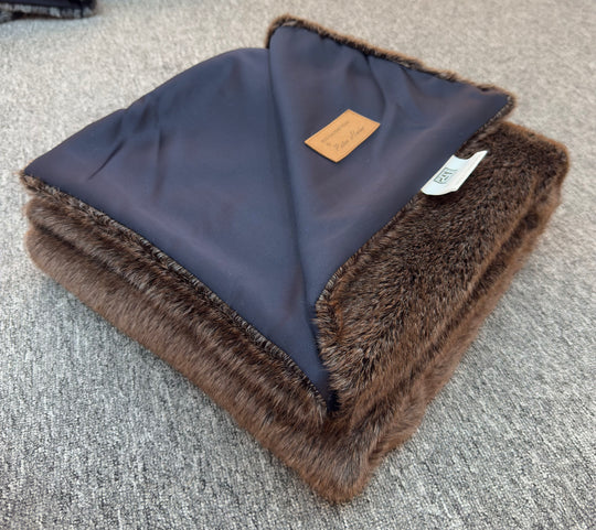 Faux Mink Throw - MINKO 10 Brown