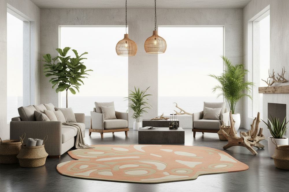 Beluga Tufted Design 47 Ivory Lt. Pink