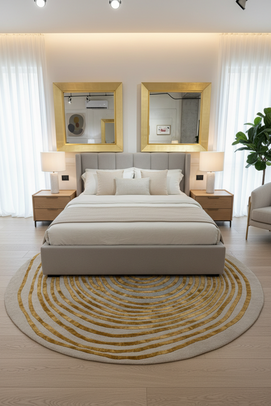 Beluga Tufted Design 50 Round Area Rug