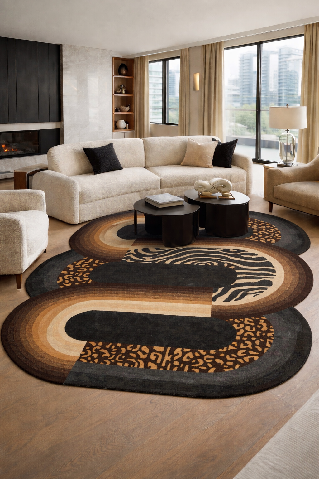 Beluga Tufted Design 45 Ivory Lt. Grey
