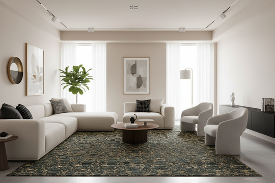 Metallic Area Rug Kingston