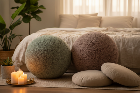 Yoga Ball Faux Lamb Cover