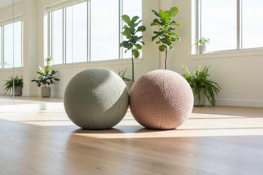 Yoga Ball Faux Lamb Cover