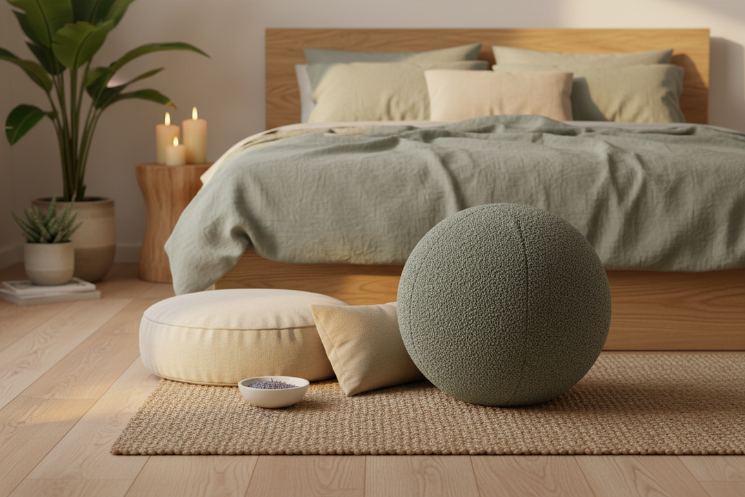 Yoga Ball Faux Lamb Cover