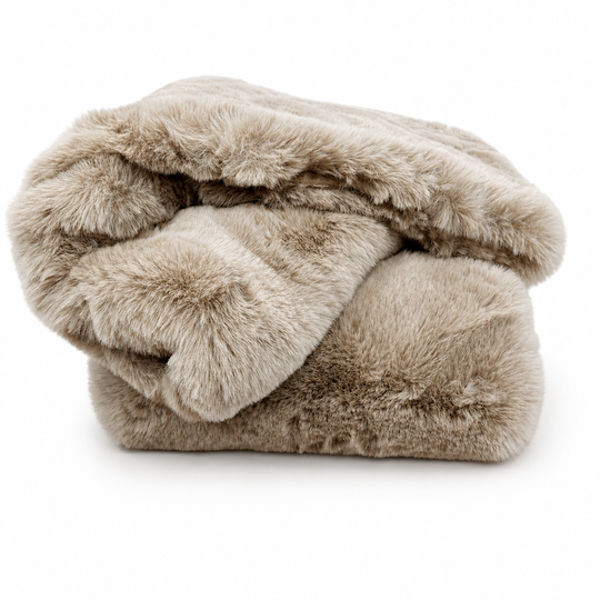 Chinchilla Feel Faux Fur Throw/Blanket