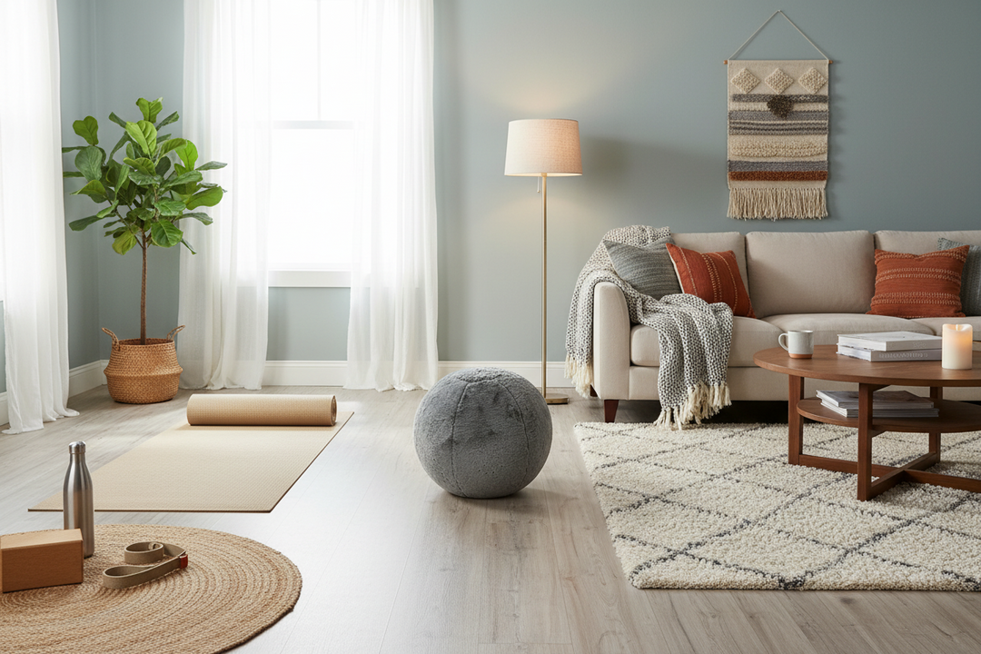 Yoga Ball Faux Chinchilla Cover