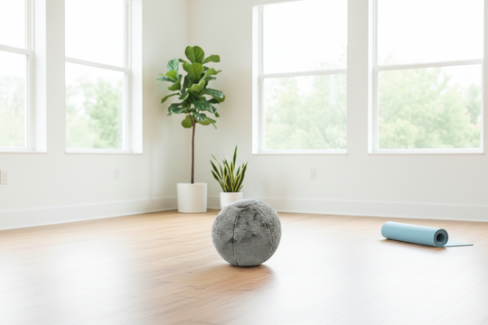 Yoga Ball Faux Chinchilla Cover