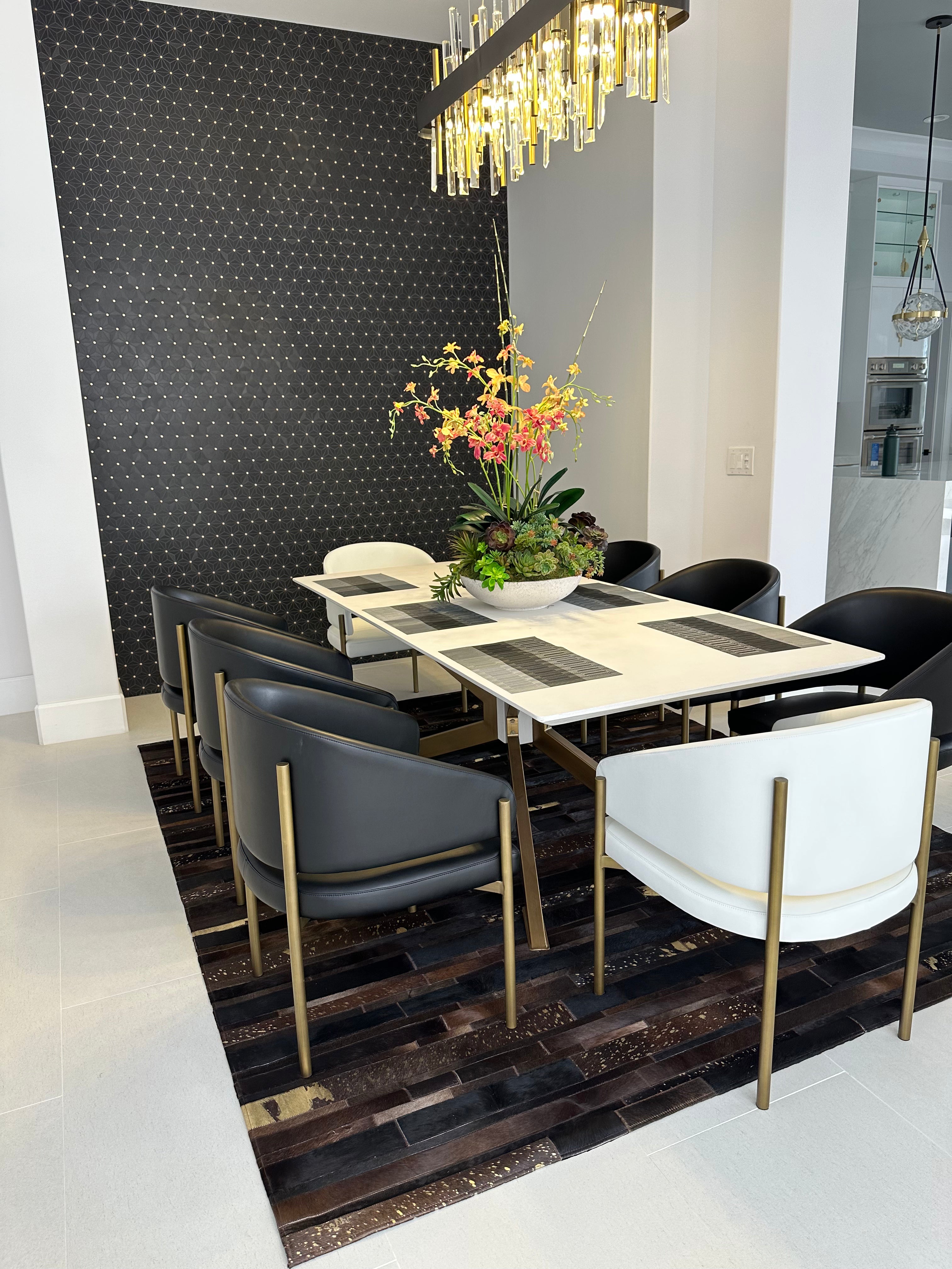 Handmade Leather Patchwork Cowhide Brick Area Rugs by Rug Factory Plus