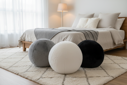 Yoga Ball Faux Chinchilla Cover