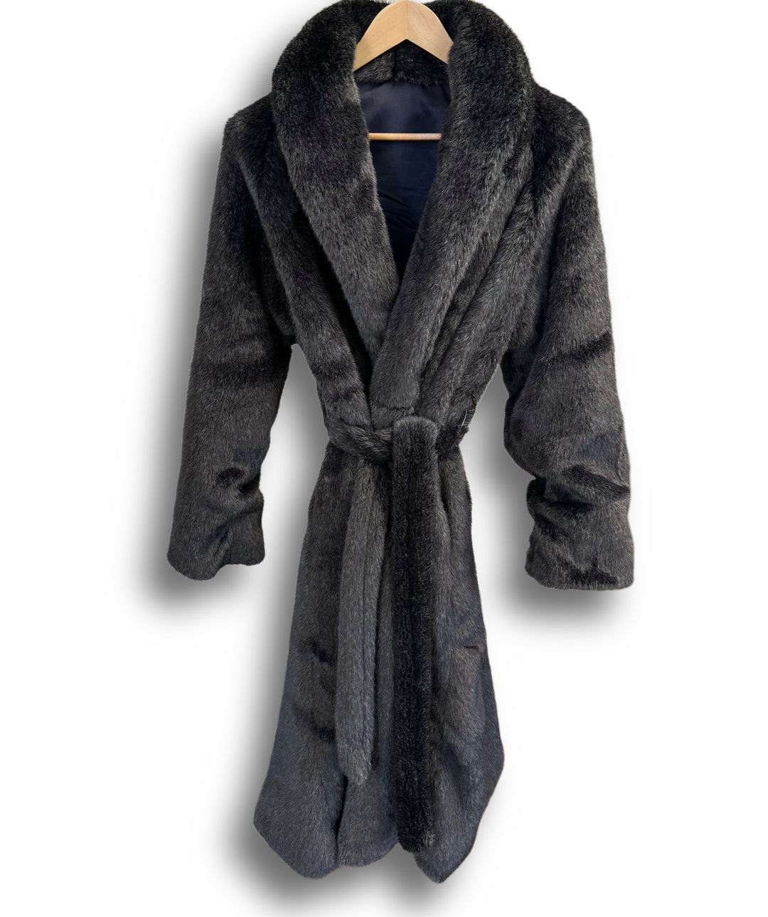 Faux Mink Robe - MINKO 11 Black