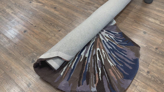 Beluga Tufted Design 74 — Hand-Tufted Wool Area Rug | Blue | 5×8