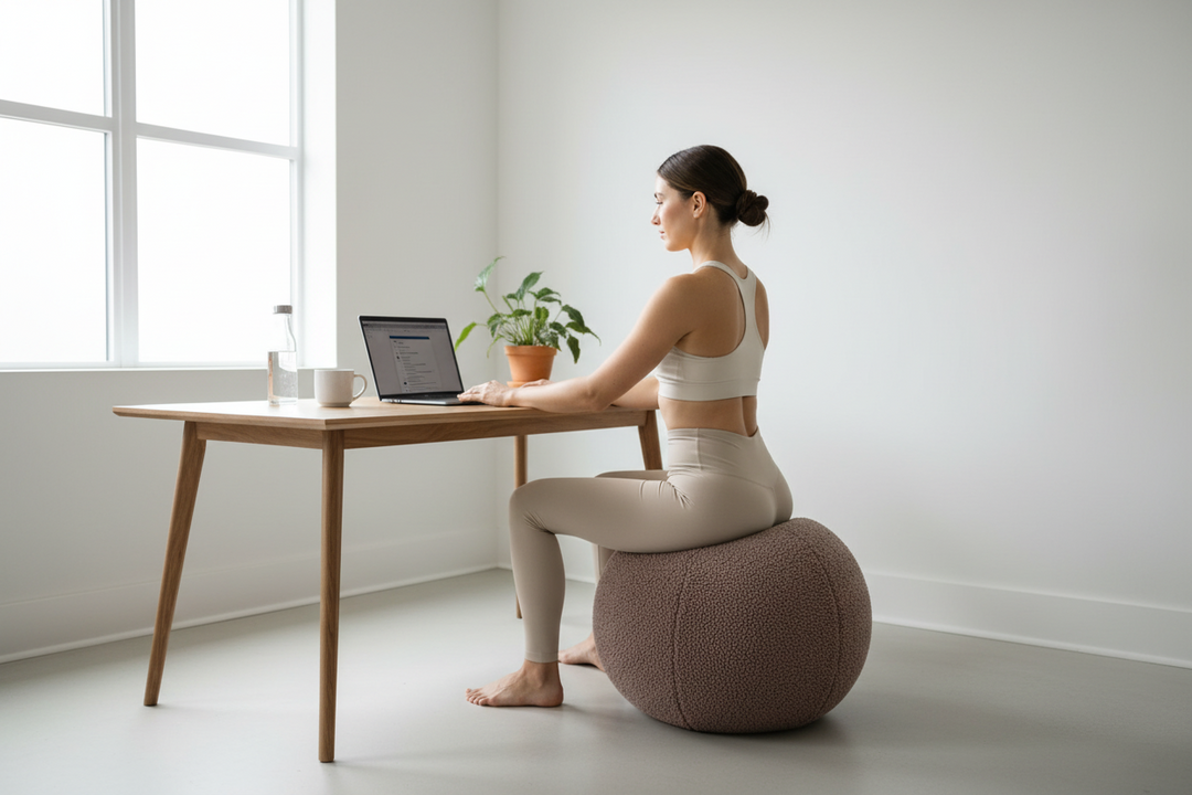 Yoga Ball Faux Lamb Cover