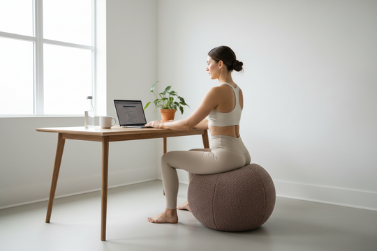 Yoga Ball Faux Lamb Cover