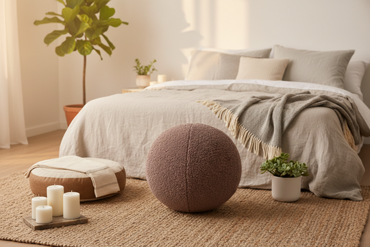 Yoga Ball Faux Lamb Cover