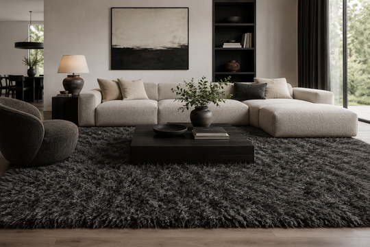 Shaggy Viscose Solid Silver