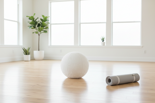 Yoga Ball Faux Chinchilla Cover