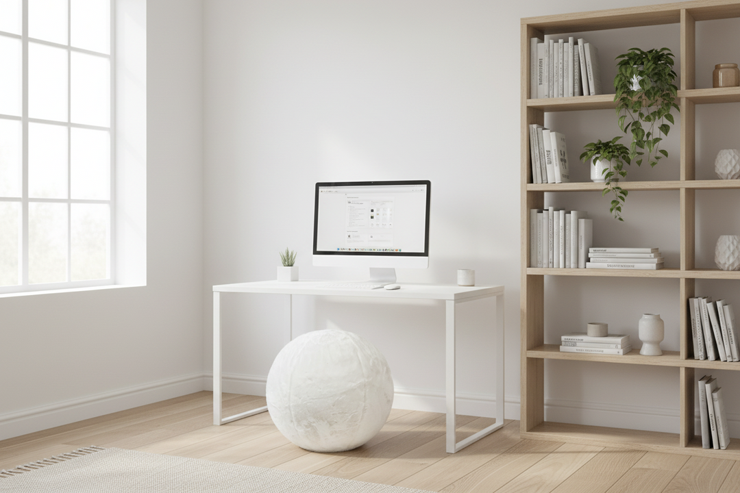 Yoga Ball Faux Chinchilla Cover