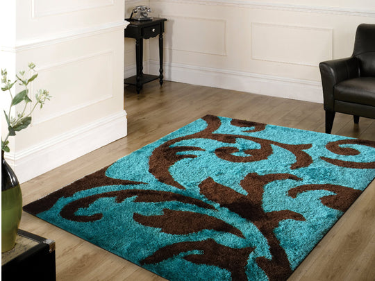 Vibrant Hand Tufted Modern Shag Lola 003 Area Rug by Rug Factory Plus - Rug Factory Plus